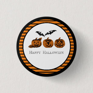 Fall/Halloween/pumpkin 1 Inch Round Button