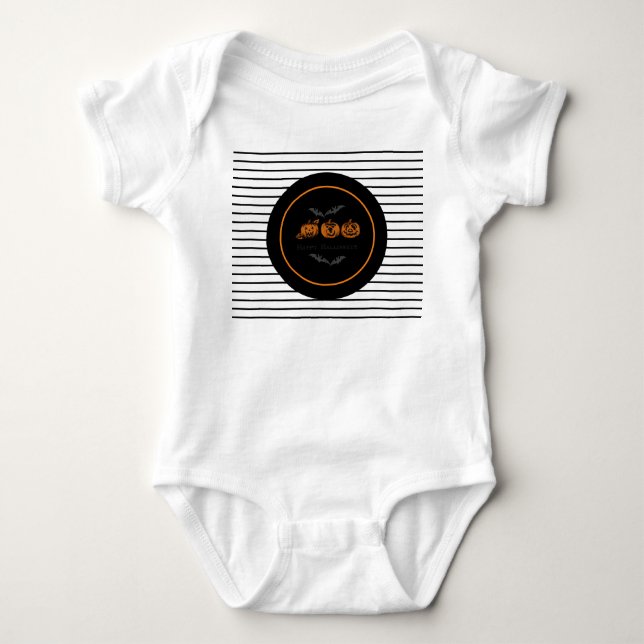 Fall/Halloween/pumpkin  Baby Bodysuit (Front)