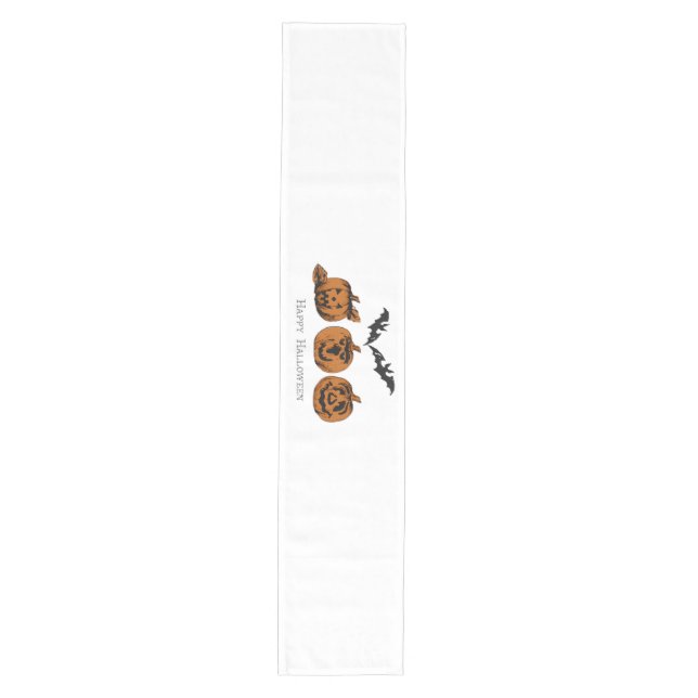 Fall/Halloween/pumpkin   Medium Table Runner (Front)