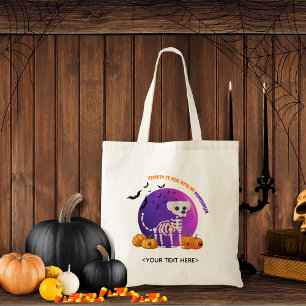 Fall Halloween Spooky Trick or Treat Tote Bag