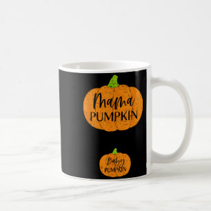 Fall Halloween Thanksgiving Mama And Baby Pumpkin  Coffee Mug