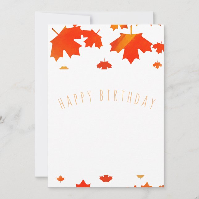 fall happy birthday (Front)