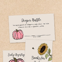 Fall Harvest Baby Shower Diaper Raffle Enclosure C