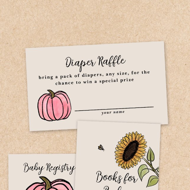 Fall Harvest Baby Shower Diaper Raffle Enclosure C (Creator Uploaded)