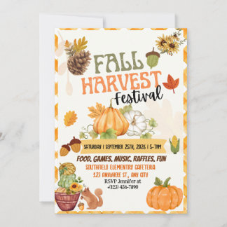 Fall Harvest Festival Invitation Card