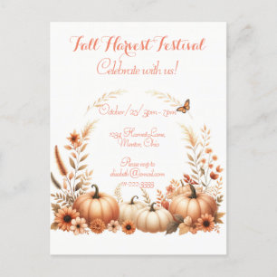 Fall Harvest Festival Postcard