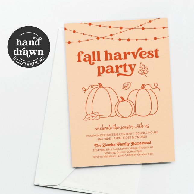 Fall Harvest Party Invitation (Creator Uploaded)