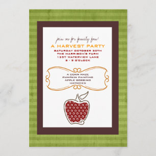 Fall Harvest Party Invitations