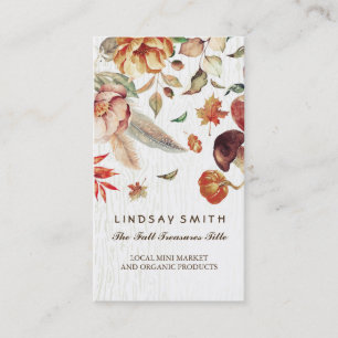 Fall Harvest Products Rural Farm Shop Business Card