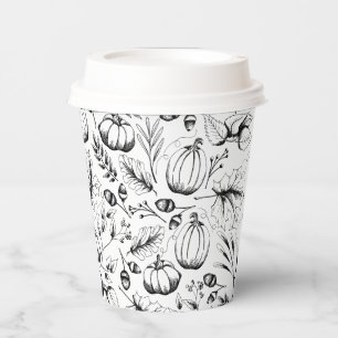 Fall Harvest Pumpkin Paper Cups