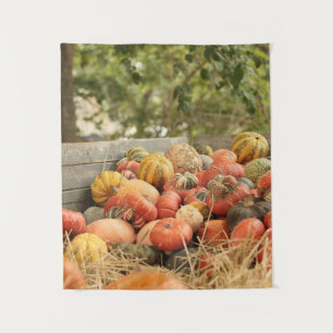 Fall Harvest Pumpkins Tapestry