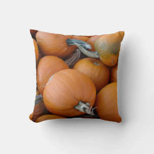 Fall Harvest Pumpkins Throw Pillow