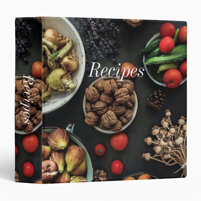 Fall Harvest Recipe Binder (Front/Spine)