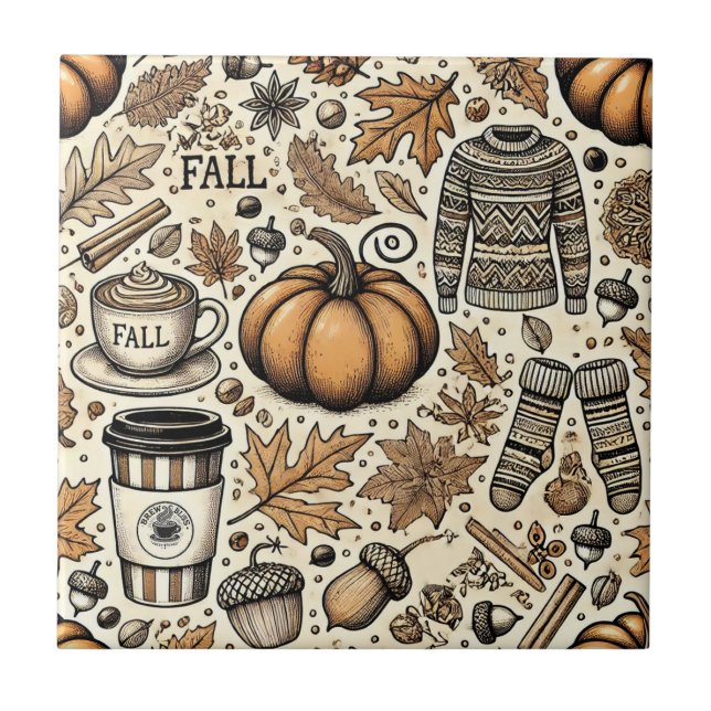 Fall Harvest Tile (Front)