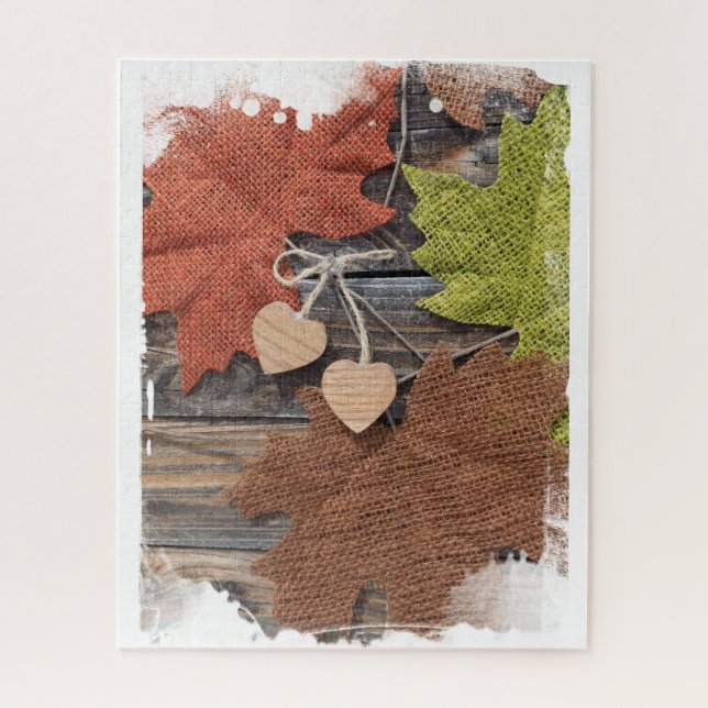Fall Hearts jigsaw puzzle (Vertical)