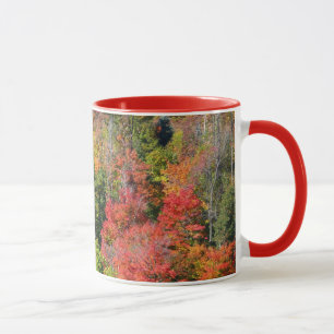 Fall Hillside Colourful Autumn Nature Photography Mug