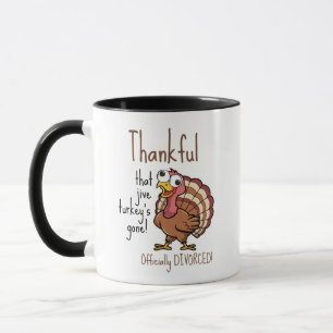 Fall Holiday Funny Divorce Mug