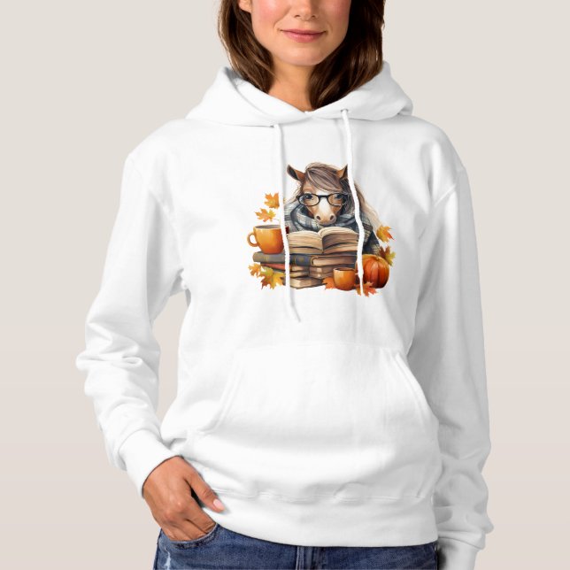 Fall Horse Series Hooded Sweatshirt (Front)