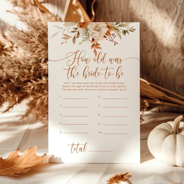Fall How old was the bride to be game (Creator Uploaded)
