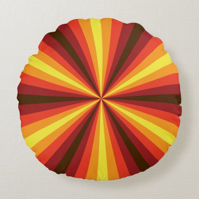 Fall Illusion Round Pillow (Front)