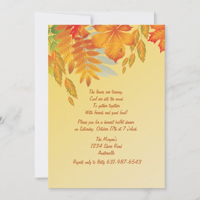 Fall Impression Invitation (Front)