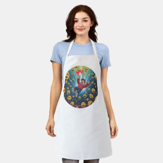 Fall in bubble  apron