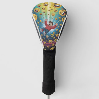 Fall in bubble  golf head cover