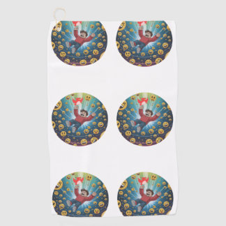 Fall in bubble  golf towel