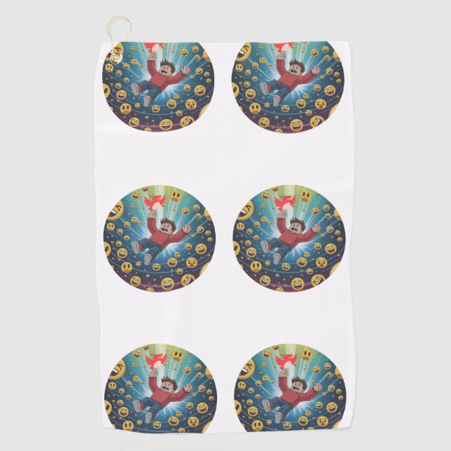 Fall in bubble  golf towel (Front)