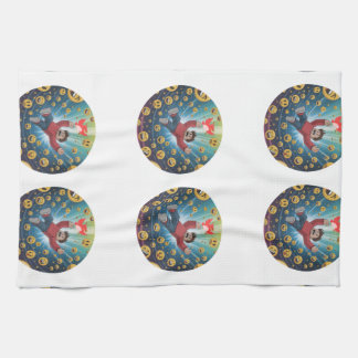 Fall in bubble  kitchen towel