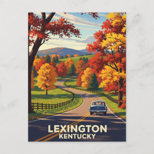 Fall in Lexington Kentucky Postcard