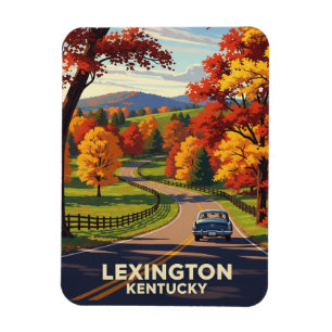 Fall in Lexington Kentucky Postcard Magnet