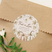 Fall in Love Autumn Bridal Shower Favour