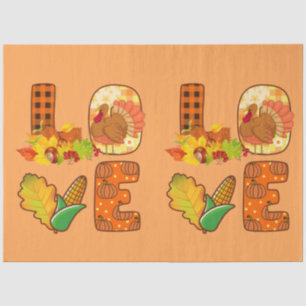 Fall In Love Autumn Customize Colour Tissue Paper