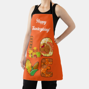 Fall In Love Autumn Customize Text and Colour Apron