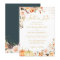 Fall in Love Autumn Gold Floral Pumpkin Wedding
