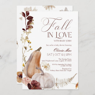 Fall in Love Baby Shower Invitation
