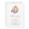Fall In Love Blush Floral Pumpkin Bridal Shower