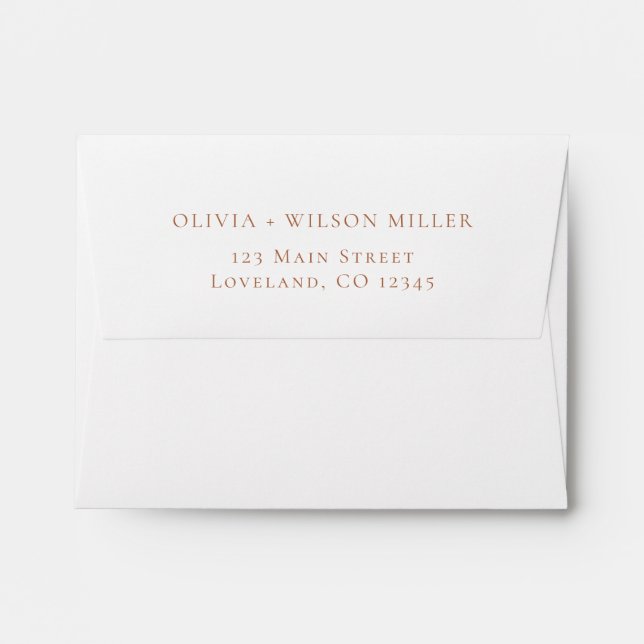 Fall in love | Boho Flowers Wedding Envelope (Back (Top Flap))
