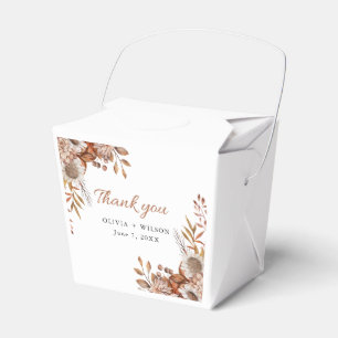 Fall in love   Boho Flowers Wedding Favor Box