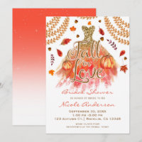 Fall in Love Bridal Shower Dress & Autumn Leaves