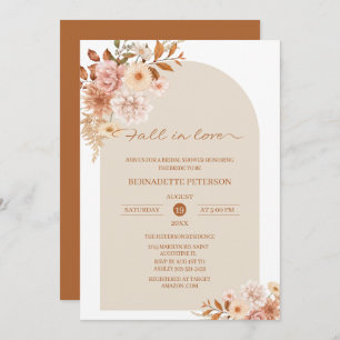 Fall in love Bridal Shower Invitation