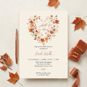 Fall in love Bridal Shower Invitation