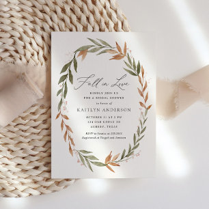 Fall in Love Bridal Shower Invitation