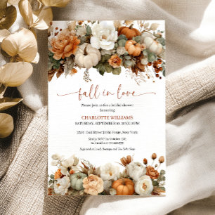 Fall In Love Bridal Shower Invitation