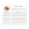 Fall in Love Bridal Shower Recipe card