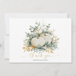 Fall In Love Bridal Shower Thank You Card
