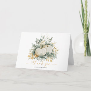 Fall In Love Bridal Shower Thank You Card