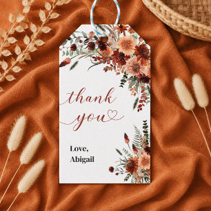 Fall in Love Bridal Shower Thank You Gift Tags
