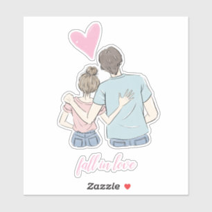 Fall in love Couple with Customizable